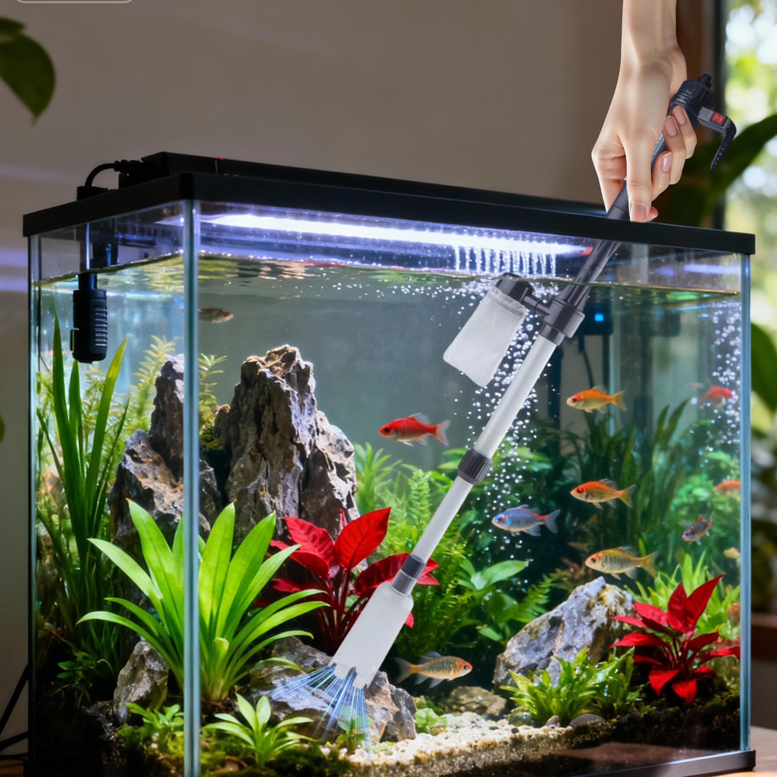 Aquarium Marine Sand - เครื่องดูดฝุ่นทำความสะอาดตู้ปลา 3 in 1 พร้อมระบบเปลี่ยนน้ำ ดูดทรายและขยะ