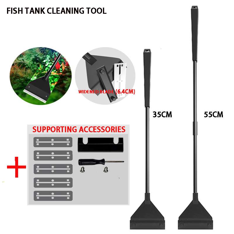 Aquarium Marine Sand - เครื่องทำความสะอาดตู้ปลา กำจัดตะไคร่น้ำ ที่ขูดตะไคร่น้ำ กำจัดตะไคร่น้ำในพื้นทราย ชุดเครื่องมือทำความสะอาดอเนกประสงค์