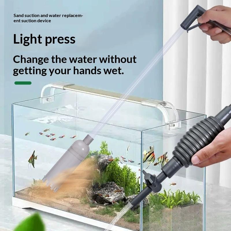 Aquarium Marine Sand - ชุดอุปกรณ์ทำความสะอาดกรวดตู้ปลา 5 in 1 เครื่องดูดฝุ่นตู้ปลา เครื่องเปลี่ยนน้ำสำหรับทำความสะอาดทรายที่บ้าน