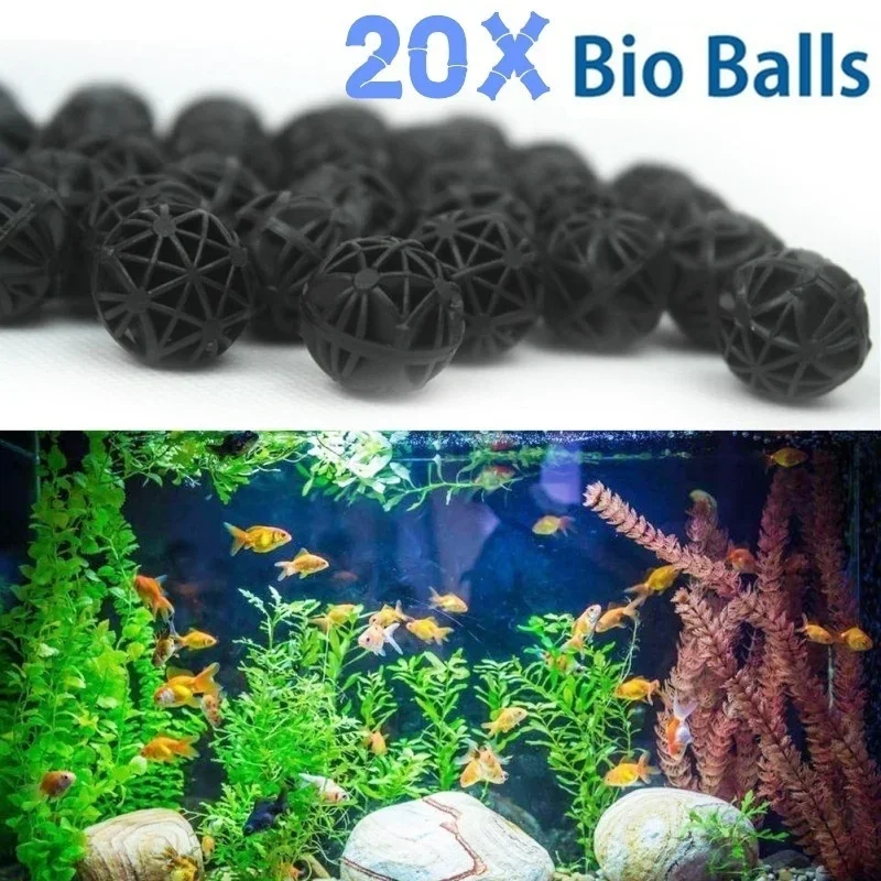 Aquarium Marine Fishes - ไส้กรองชีวภาพสำหรับตู้ปลา ขนาด 16 มม. จำนวน 20